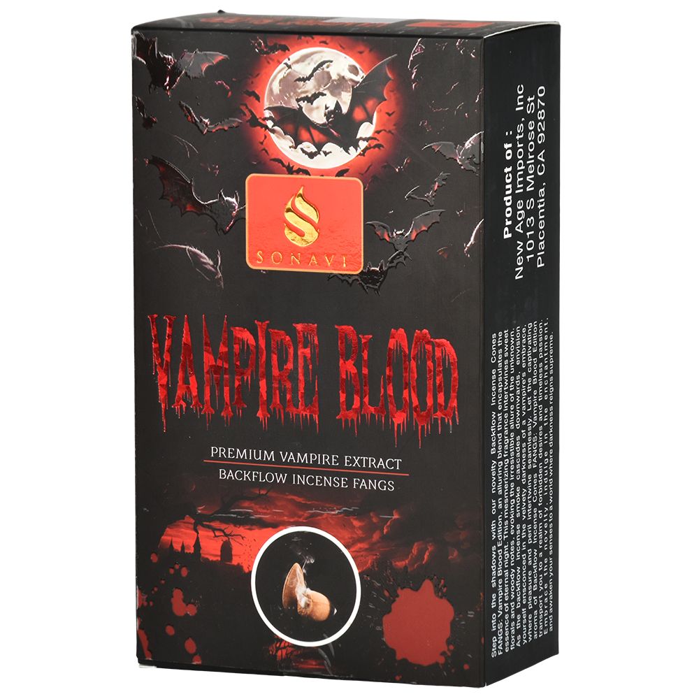 SONAVI Vampire Blood Backflow Incense Cones - 10pcc| 12PK DISPLAY